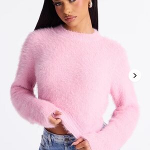 Cozy Pink So Very Fuzzy Sweater (L)